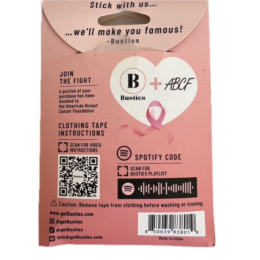 Busties Double Sided Clothing & Body Tape 100 Strips & 25 Dots New White - Picture 4 of 4